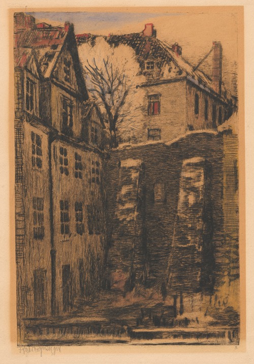 Old Warsaw walls by Brzozowa Street