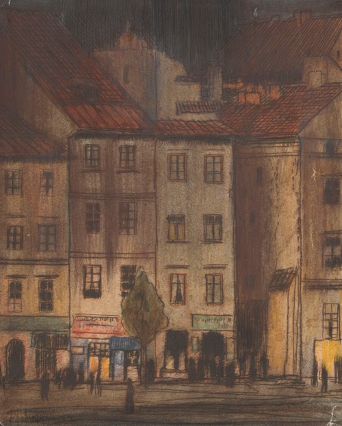 Town houses along the norther frontage of the Castle Square in Warsaw