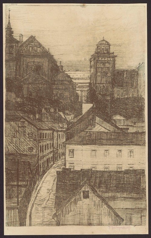 View of Mariensztat Street towards Krakowskie Przedmieście Street