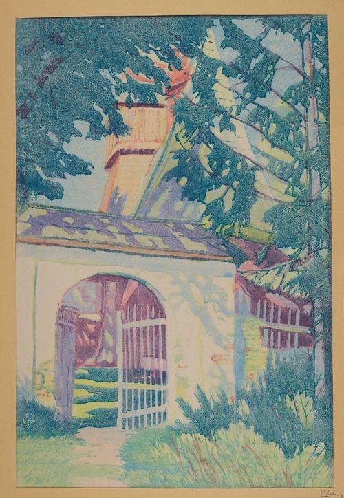 Cemetery gate