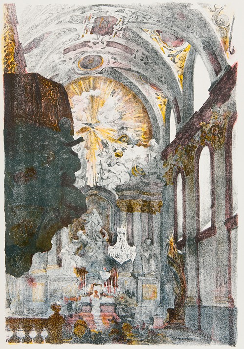 Wnętrze prezbiterium bazyliki