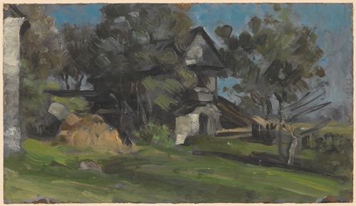 House among trees