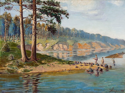 Landscape from the bank of the Neman