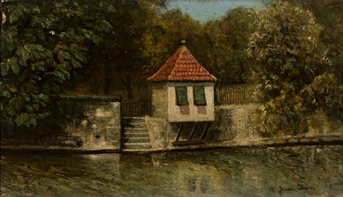 Steps to the pond