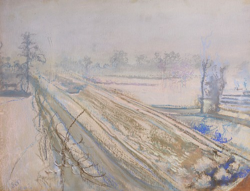 View from the window of the artist’s studio of Kościuszko Mound