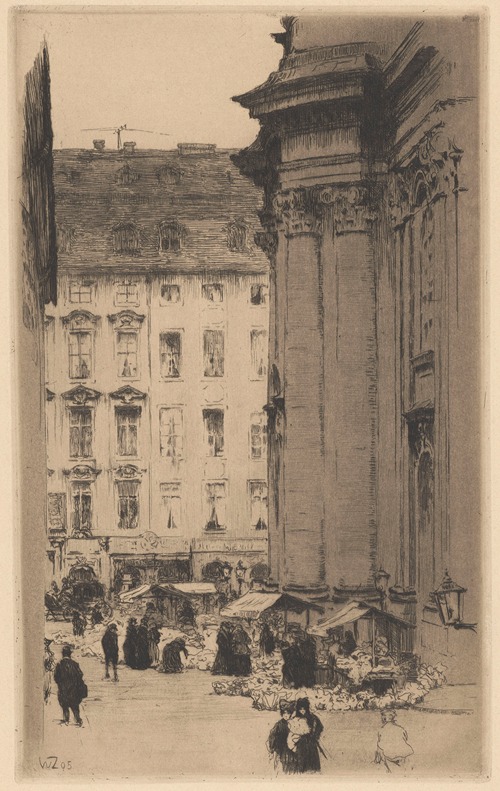 Blumenmarkt an der Kreuzkirche