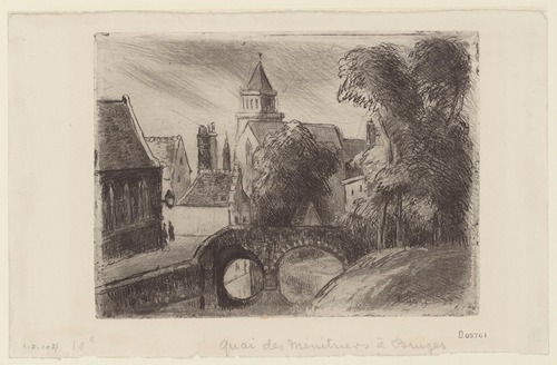 Quai des Ménétriers, à Bruges.
