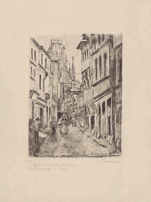 Rue Damiette, à Rouen