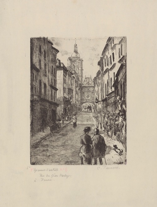 Rue du Gros-Horloge, à Rouen
