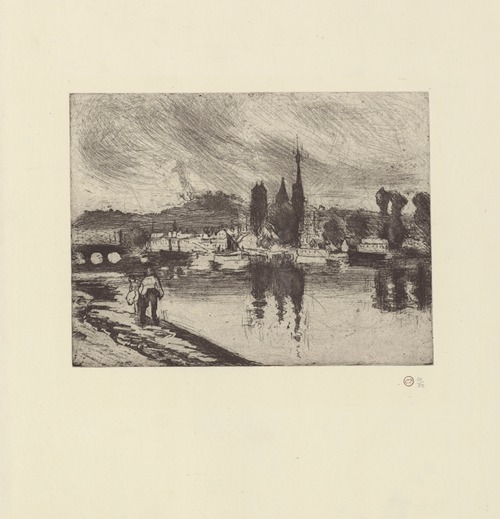 Vue de Rouen, Cours-la-Reine