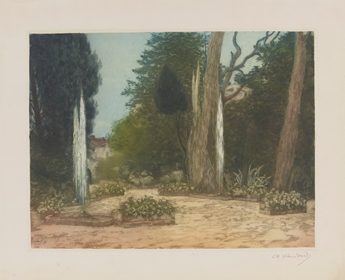 Villa d’Este, Tivoli, le rond-point