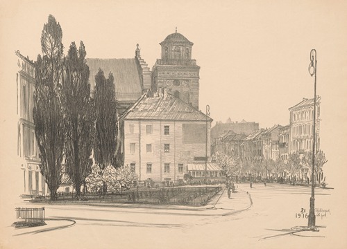 Castle Square from the end of Św. Jana Street