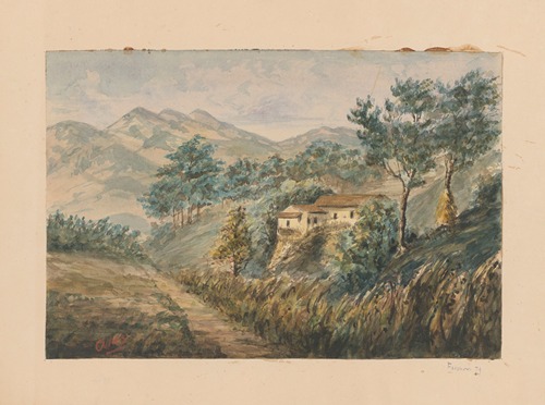 25 aquarelles par Auguste Mouillesaux de Bernières Pl.12