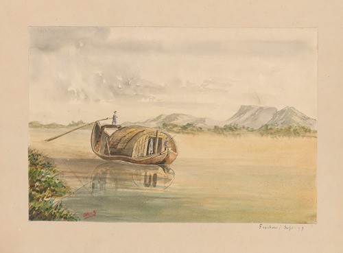 25 aquarelles par Auguste Mouillesaux de Bernières Pl.13