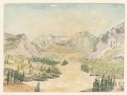 25 aquarelles par Auguste Mouillesaux de Bernières Pl.19
