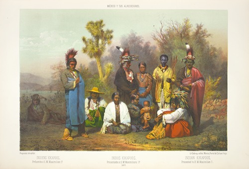 Indian Kikapoos, presented to H.M. Maximilien 1-r