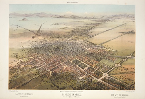 The City of Mexico, taken from a balloon.