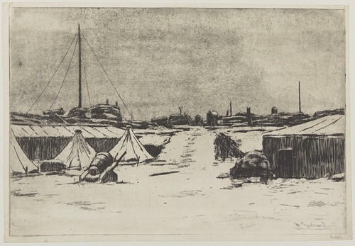 Un bastion, effet de neige