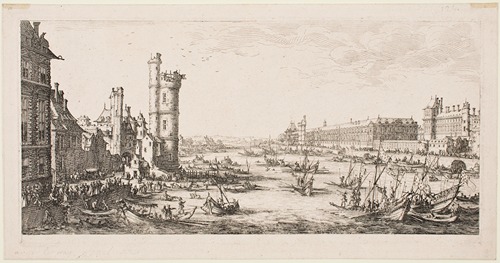 The Large Views of Paris; View of the Louvre