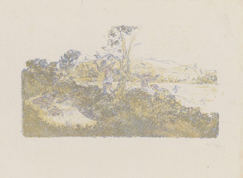 Personnages au bord de la mer