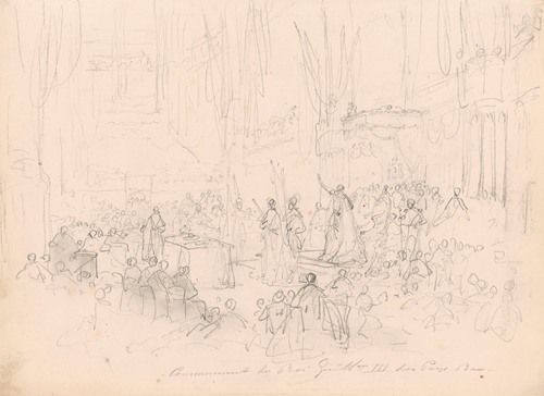 The Coronation of William II in the Nieuwe Kerk in Amsterdam on 28 November 1840