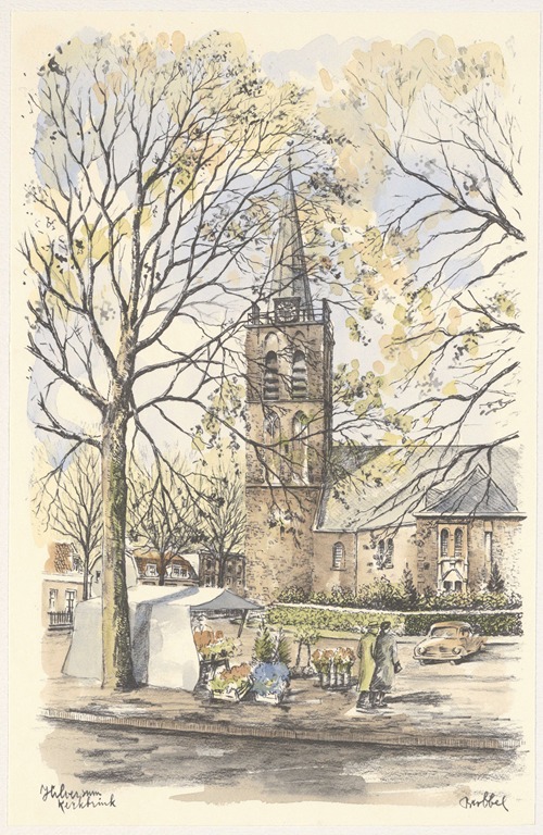 De Kerkbrink met de oude Hervormde Kerk