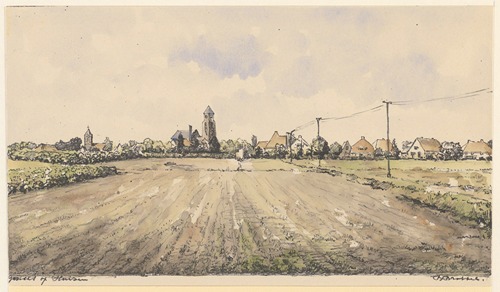 Gezicht op Huizen