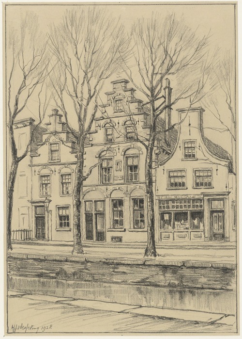 Bakenessergracht 55 (huis van Ph.Wouwerman) en aangrenzende huizen
