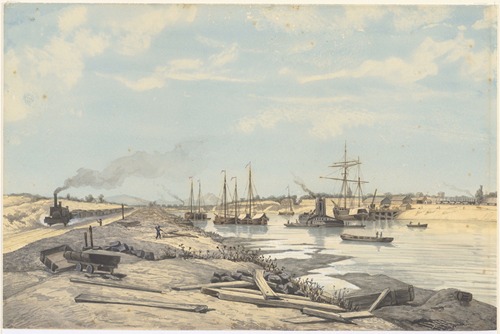 De aanleg van het Noordzeekanaal