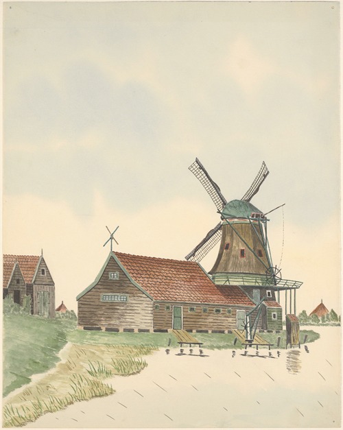 molen; oliemolen De Boerin aan de Noorddijk, 1900 gesloopt