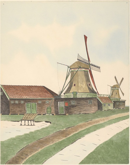 molen; oliemolen De Kraai of De Bonte-Kraai aan de Noorddijk, gesloopt 1885; oliemolen De Witte-Bijl aan de Noorddijk (tussen De Bonte-Kraai en De Kikkert)