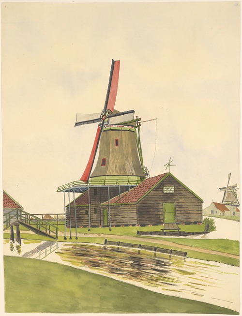 molen; oliemolen De Vlijt, Zaandijkerwegje te Wormerveer, gesloopt 1879.