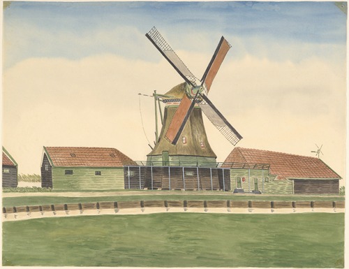 molen; oliemolen De Wildeman of De Rode-Wildeman aan het Zaandijkerwegje, gesloopt 1879
