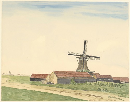 molens; houtzaagmolen De Kikker, Badhuisweg