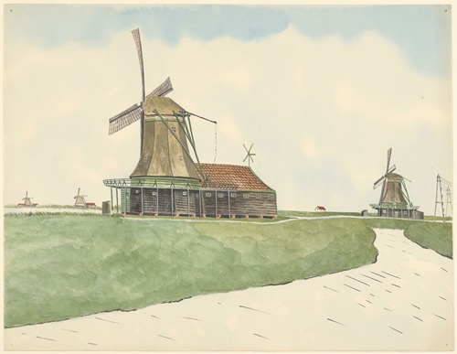 molens; molen De Kaar; De Kwak; De Afra; en De Hondeman
