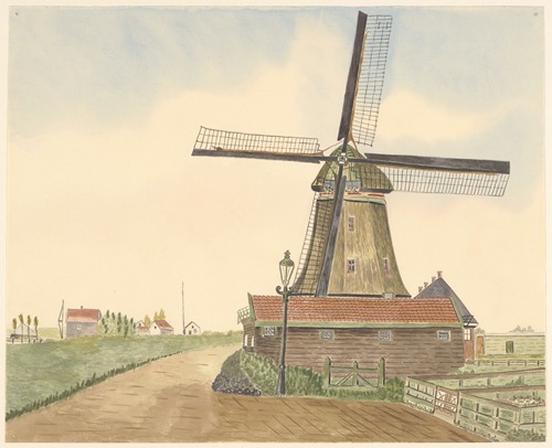 molens; oliemolen De Strijd, ‘t Kalf