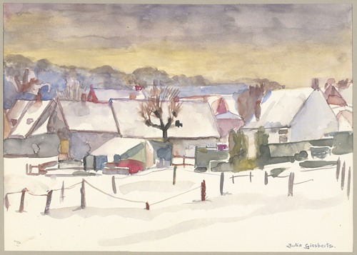 Winters stadsgezichtje van Bennebroek