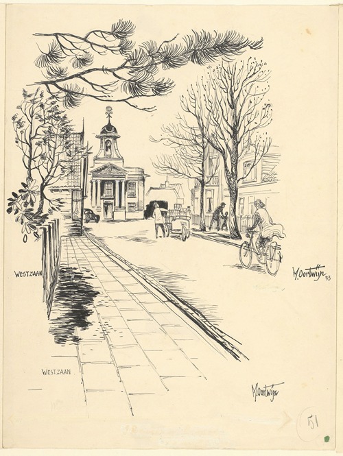 Gezicht in de Kerkbuurt te Westzaan.