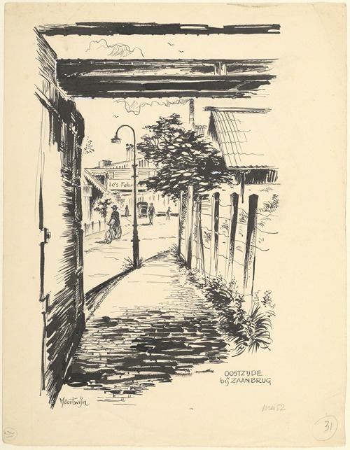 Gezicht in de Oostzijde bij de Zaanbrug te Zaandam.
