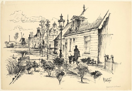 Gezicht in de Zaanse Schans
