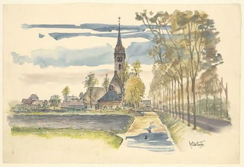Gezicht op het fort ‘Benoorden Purmerend’ bij de Beemsterdijk.