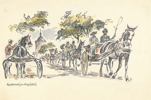Harddraverij en ringrijderij in historische koetsjes.
