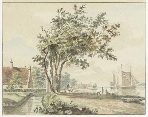 Gezicht op het Zuider Buiten Spaarne vanaf de Schalkwijkerweg.