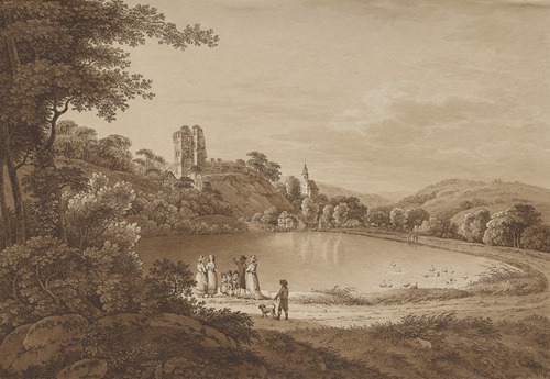 Landscape with Tharandt Castle Ruins