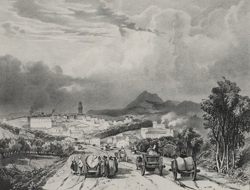 Vue generale de Riom, Auvergne