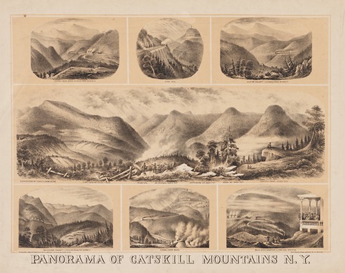 Panorama of Catskill Mountains N. Y.