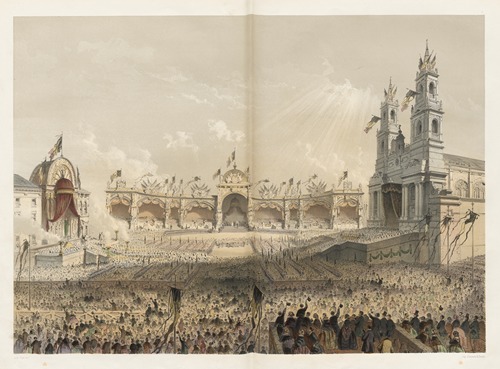 Décoration et cérémonie de la Place de la Société Civile