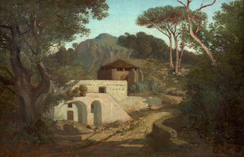 Paysage méditerranéen à la villa
