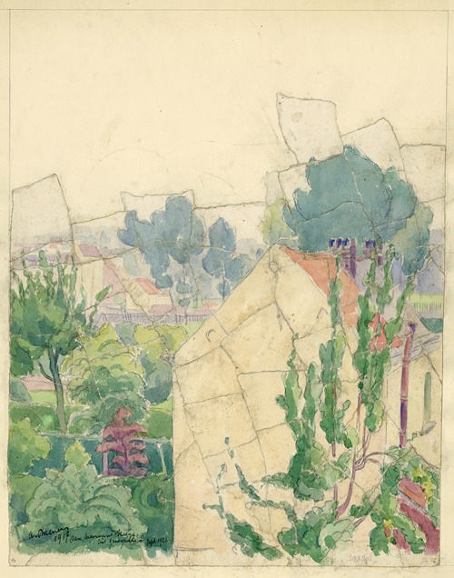 Landschap in aquarel