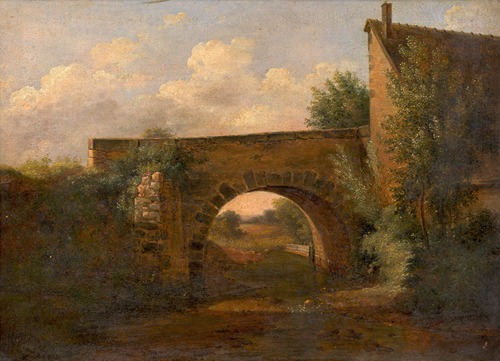 Paysage au pont
